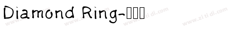 Diamond Ring字体转换